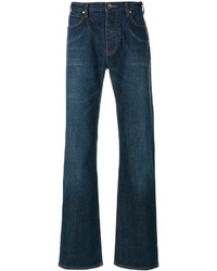dunkeltürkise Jeans mit Destroyed-Effekten von Armani Jeans