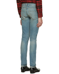 dunkeltürkise Jeans von Saint Laurent