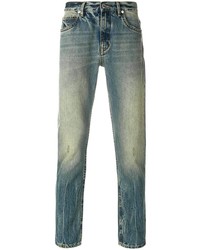 dunkeltürkise Jeans von Helmut Lang