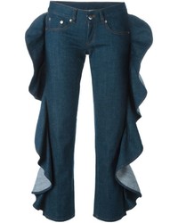 dunkeltürkise Jeans von MM6 MAISON MARGIELA