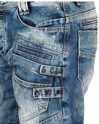 dunkeltürkise Jeansshorts von Redbridge