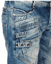 dunkeltürkise Jeansshorts von Redbridge