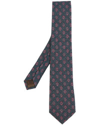 dunkeltürkise Krawatte mit Paisley-Muster von Church's
