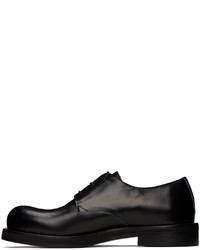 dunkeltürkise Leder Derby Schuhe von Acne Studios
