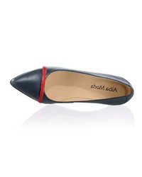 dunkeltürkise Leder Pumps von Alba Moda