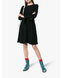 dunkeltürkise Leder Stiefeletten von Calvin Klein 205W39nyc