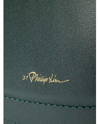dunkeltürkise Leder Umhängetasche von 3.1 Phillip Lim