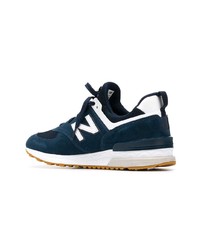 dunkeltürkise niedrige Sneakers von New Balance