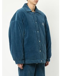 dunkeltürkise Shirtjacke von Wooyoungmi