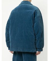 dunkeltürkise Shirtjacke von Wooyoungmi
