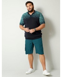 dunkeltürkise Shorts von Men Plus by HAPPYsize