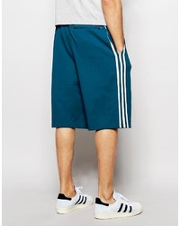 dunkeltürkise Shorts von adidas