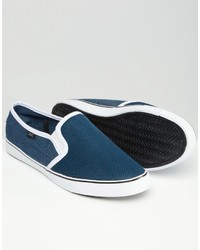 dunkeltürkise Slip-On Sneakers von Rock & Religion