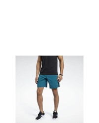 dunkeltürkise Sportshorts von Reebok