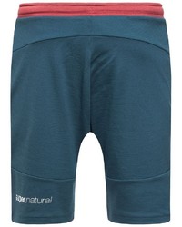 dunkeltürkise Sportshorts von super natural