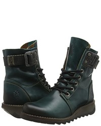 dunkeltürkise Stiefel von Fly London