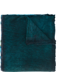 dunkeltürkiser bedruckter Schal von Avant Toi