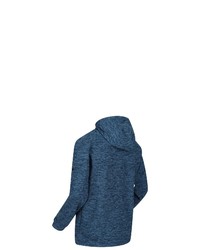 dunkeltürkiser Fleece-Pullover mit einem Kapuze von Regatta