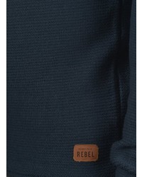 dunkeltürkiser Henley-Pullover von Redefined Rebel