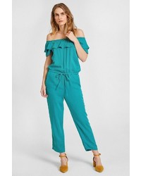 dunkeltürkiser Jumpsuit von OXXO