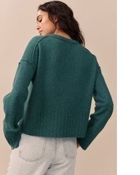 dunkeltürkiser Kurzarmpullover von NEXT