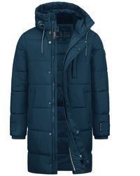 dunkeltürkiser Parka von INDICODE
