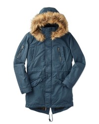 dunkeltürkiser Parka von Joe Browns