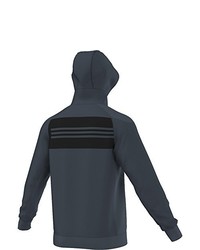 dunkeltürkiser Pullover mit einem Kapuze von adidas