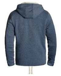 dunkeltürkiser Pullover mit einem Kapuze von BLEND