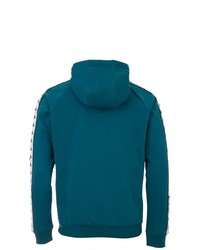 dunkeltürkiser Pullover mit einem Kapuze von Kappa