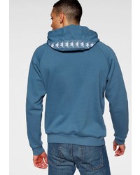 dunkeltürkiser Pullover mit einem Kapuze von Kappa