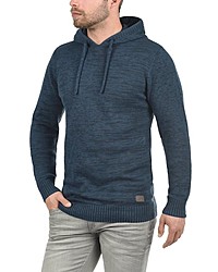 dunkeltürkiser Pullover mit einem Kapuze von Redefined Rebel