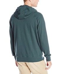 dunkeltürkiser Pullover mit einem Kapuze von Volcom