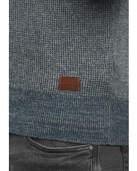 dunkeltürkiser Pullover mit einem Reißverschluß von BLEND