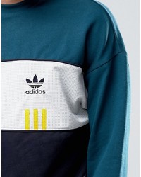 dunkeltürkiser Pullover von adidas