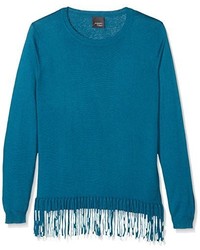 dunkeltürkiser Pullover von Persona by Marina Rinaldi