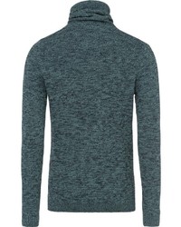 dunkeltürkiser Rollkragenpullover von edc by Esprit