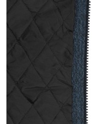 dunkeltürkiser Strick Pullover mit einem Kapuze von BLEND