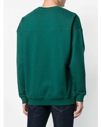 dunkeltürkises bedrucktes Sweatshirt von Love Moschino