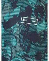 dunkeltürkises bedrucktes Trägershirt von The Upside