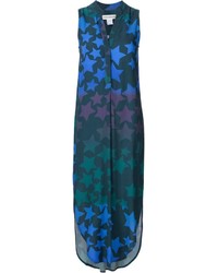dunkeltürkises Kleid mit Sternenmuster von Mara Hoffman