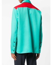 dunkeltürkises Langarmhemd von Calvin Klein 205W39nyc