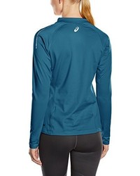 dunkeltürkises Langarmshirt von Asics