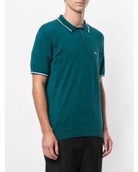 dunkeltürkises Polohemd von Emporio Armani