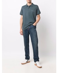 dunkeltürkises Polohemd von Tommy Hilfiger