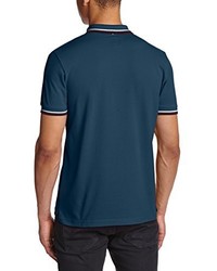 dunkeltürkises Polohemd von Pretty Green