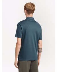 dunkeltürkises Polohemd von Zegna