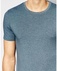 dunkeltürkises T-Shirt mit einem Rundhalsausschnitt von Asos