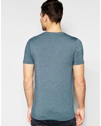 dunkeltürkises T-Shirt mit einem Rundhalsausschnitt von Asos