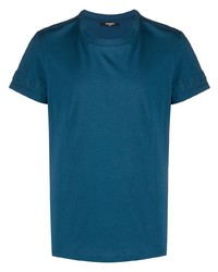 dunkeltürkises T-Shirt mit einem Rundhalsausschnitt von Balmain